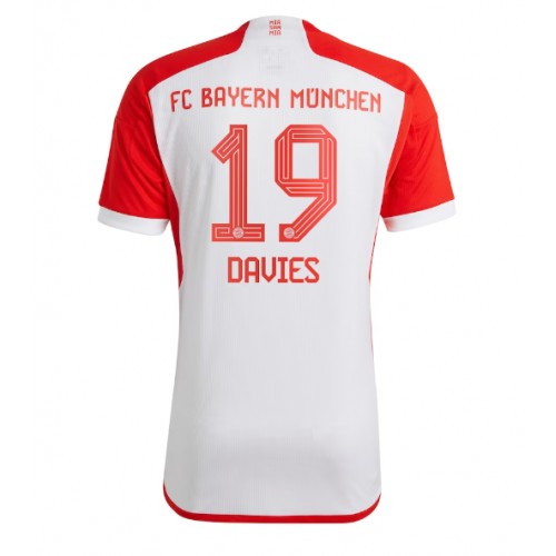Moški Nogometni dresi Bayern Munich Alphonso Davies #19 Domači 2023-24 Kratek Rokav
